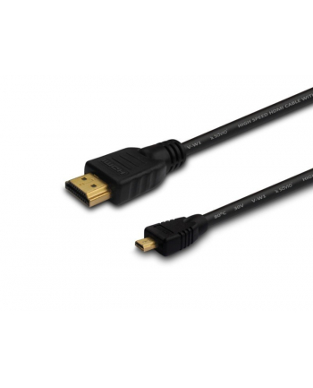 savio Kabel HDMI (M) - micro HDMI (M) 0,5m, czarny, CL-149