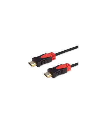 savio Kabel HDMI (M) v2.0, 1,5m, miedź, czarny, złote końcówki, ethernet/3D, CL-95