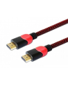 savio Kabel HDMI 2.0 dedykowany do PC czerwono-czarny 1,8m, GCL-01 - nr 1