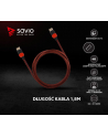 savio Kabel HDMI 2.0 dedykowany do PC czerwono-czarny 1,8m, GCL-01 - nr 2
