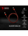 savio Kabel HDMI 2.0 dedykowany do PC czerwono-czarny 3 m, GCL-04 - nr 2