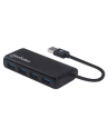 HUB USB Manhattan 4-portowy USB 3.2 czarny (164900) - nr 10