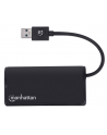 HUB USB Manhattan 4-portowy USB 3.2 czarny (164900) - nr 13