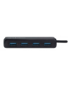 HUB USB Manhattan 4-portowy USB 3.2 czarny (164900) - nr 2