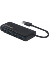 HUB USB Manhattan 4-portowy USB 3.2 czarny (164900) - nr 9