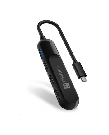 Connect It USB-C hub USB 3.0, externí, černý (COI)