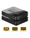 Premiumcord HDMI splitter 1-2 porty, s napájením z USB, 4K, FULL HD, 3D (PRC) - nr 1