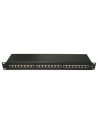 Lynx Cs 19'' Patch panel 24port, STP, Cat6, 30µm, duální svorkovnice, černý (LX24SLC6BK) - nr 1