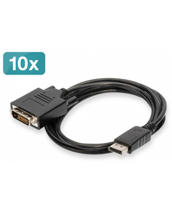 ASSMANN  ADAPTER AV DISPLAYPORT - DVI-D CZARNY (AK-990900-020-S) nr 2
