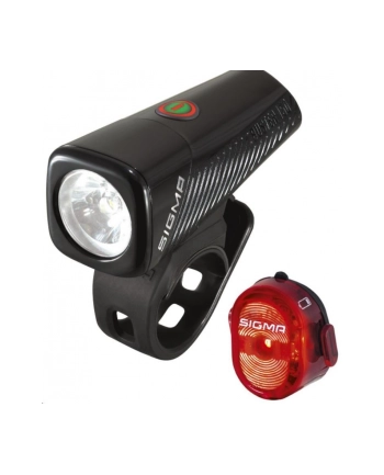 Przednia Lampka Rowerowa Sigma Buster 150 + Nugget II Flash - Komplet