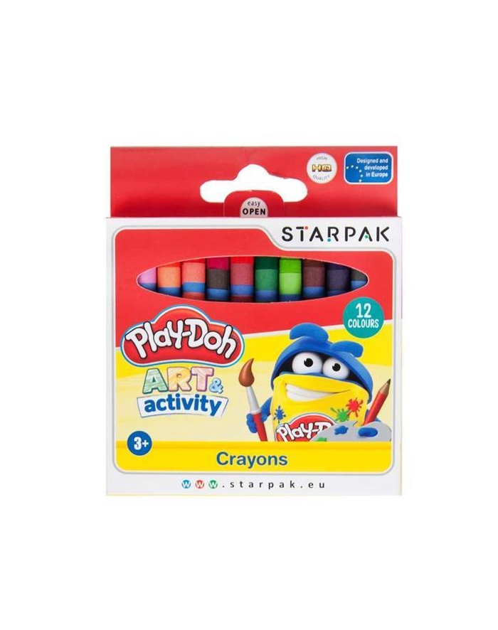 Kredki woskowe 12 kolorów Play-Doh p12 STARPAK główny