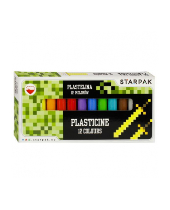 Plastelina 12 kolorów Pixel Game STARPAK