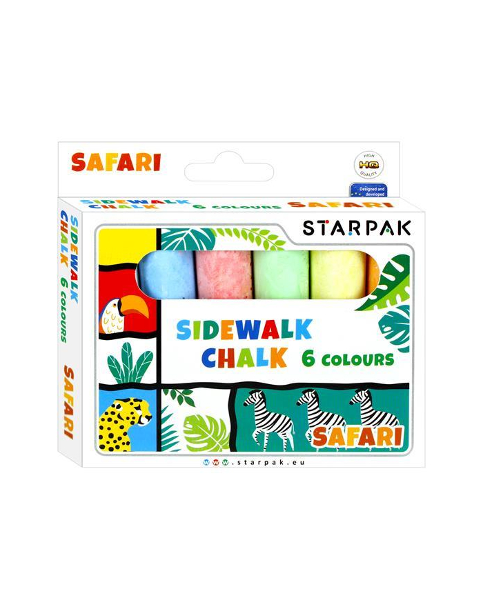 Kreda chodnikowa 6 kolorów Safari STARPAK główny
