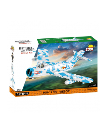 COBI 2424 Historical Collection Vietnam War Wojna w Wietnamie MiG-17 NATO Code '';Fresco''; 577 klocków