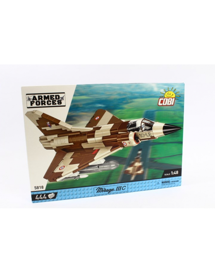 COBI 5818 Armed Forces Francuski samolot myśliwski Mirage IIIC 444 klocki główny