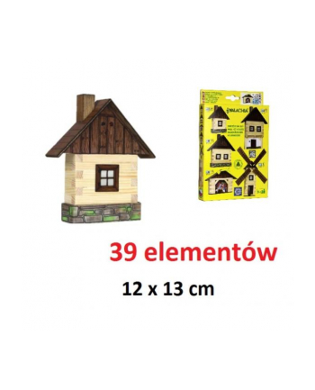 norimpex PROMO Chata drewniana do sklejania 39 elementów