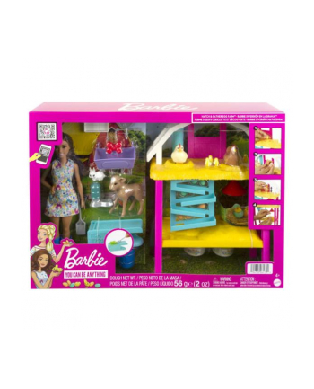 Barbie Farma radosnych kurek Zestaw + lalka HGY88 p2 MATTEL