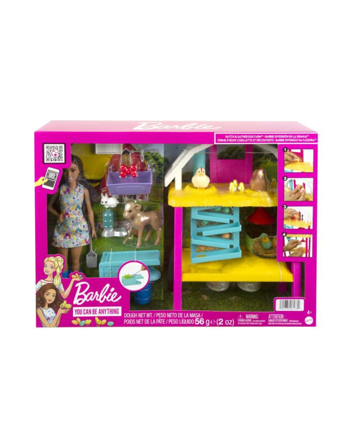 Barbie Farma radosnych kurek Zestaw + lalka HGY88 p2 MATTEL główny