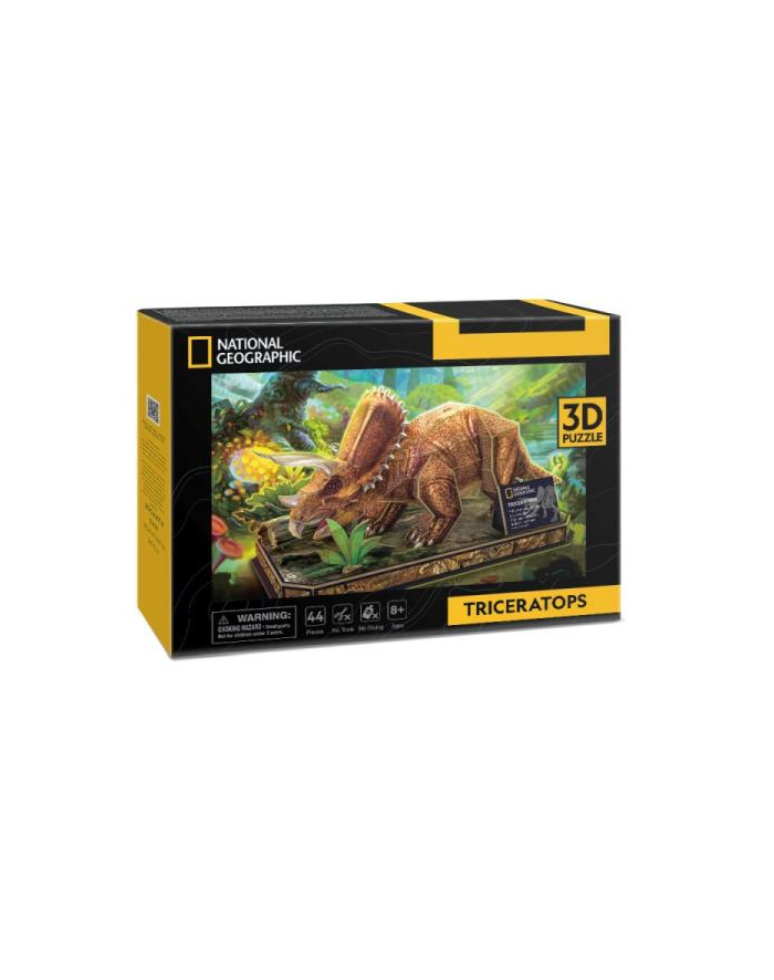 dante Puzzle 3D Triceratops National Geographic DS1052 Cubic Fun główny