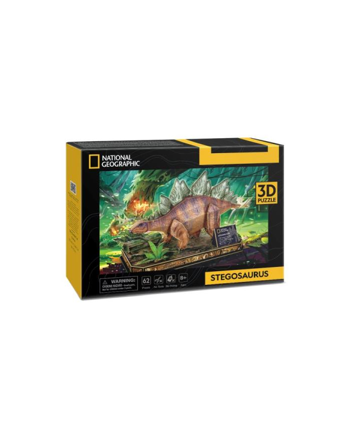 dante Puzzle 3D Stegozaur National Geographic DS1054 Cubic Fun główny
