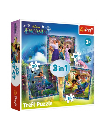 Puzzle 3w1 Bohaterowie magicznego Encanto 34866 Trefl
