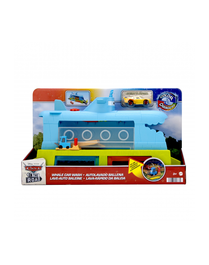 Cars Wieloryb Supermyjnia Zmiana koloru HGV70 p2 MATTEL główny