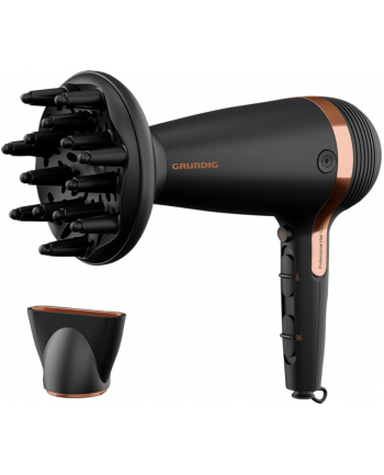 Grundig HD 7081 NaturaShine, hair dryer (Kolor: CZARNY/rose gold)