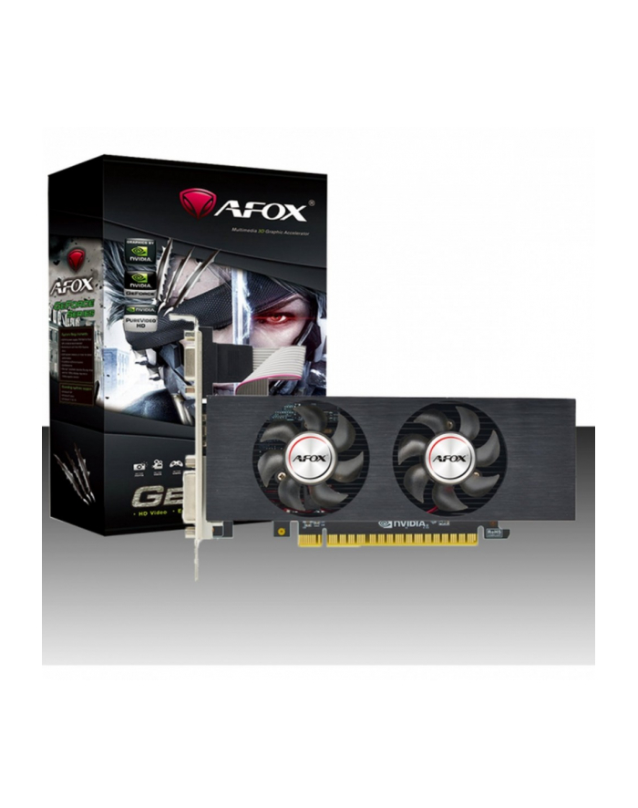 afox Karta graficzna - Geforce GTX750 4GB GDDR5 128Bit DVI HDMI VGA LP Dual Fan główny