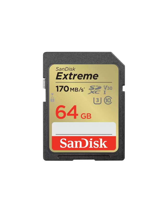 sandisk Karta pamięci Extreme SDXC 64GB 170/80 MB/s V30 UHS-I U3 główny