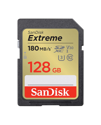 sandisk Karta pamięci Extreme SDXC 128GB 180/90 MB/s V30 UHS-I U3