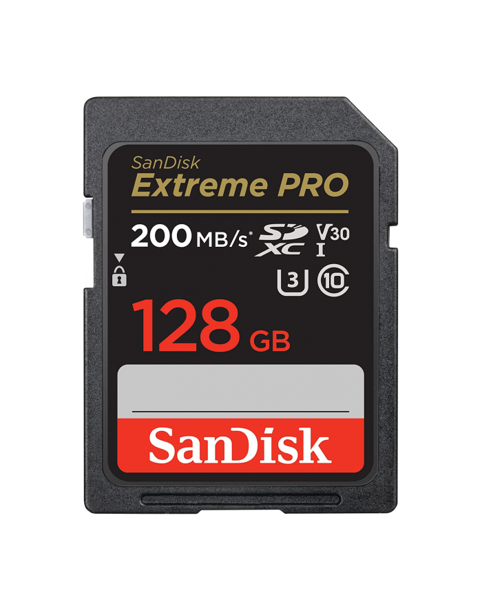 sandisk Karta pamięci Extreme Pro SDXC 128GB 200/90 MB/s V30 UHS-I U3 główny