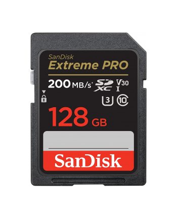 sandisk Karta pamięci Extreme Pro SDXC 128GB 200/90 MB/s V30 UHS-I U3