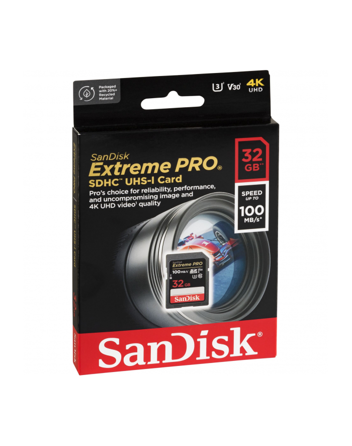 sandisk Karta pamięci Extreme Pro SDHC 32GB 100/90 MB/s V30 UHS-I U3 główny