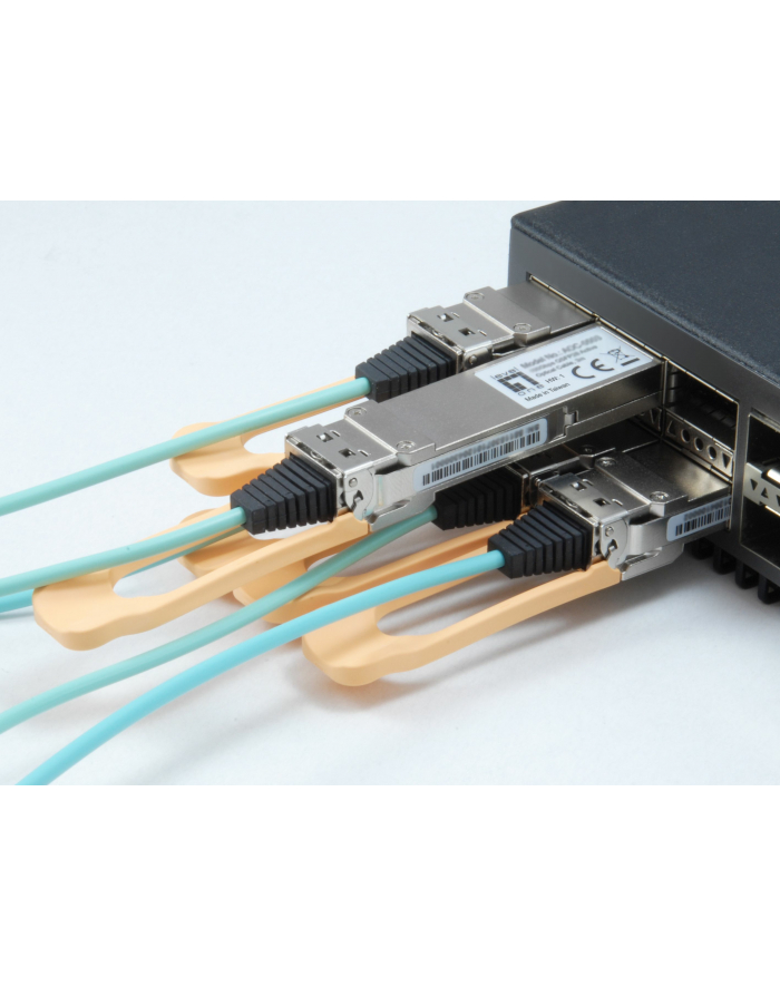 Level One AOC-0501 moduł przekaźników sieciowych Swiatłowód 103100 Mbit/s QSFP28 850 nm główny