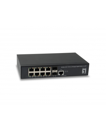 Level One GEL-1061 łącza sieciowe Zarządzany L2 Gigabit Ethernet (10/100/1000) Czarny