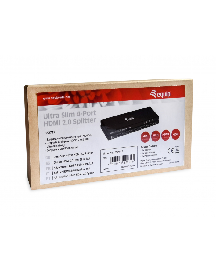 Equip 332717 HDMI 4x HDMI główny