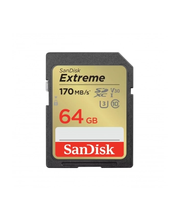 sandisk Karta pamięci Extreme SDXC 64GB 170/80 MB/s V30 UHS-I U3
