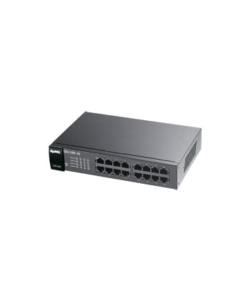 ZyXEL GS1100-16 16-port Gigabit Ethernet Switch, fanless, desktop