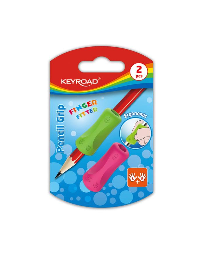 pbs connect Uchwyt ergonomiczny KEYROAD Pencil Grip 2szt blister mix kolorów główny
