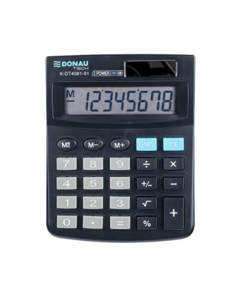 pbs connect Kalkulator Donau Tech K-DT4081 8 cyfr, funkcja pierwistka 130x104x19mm czarny