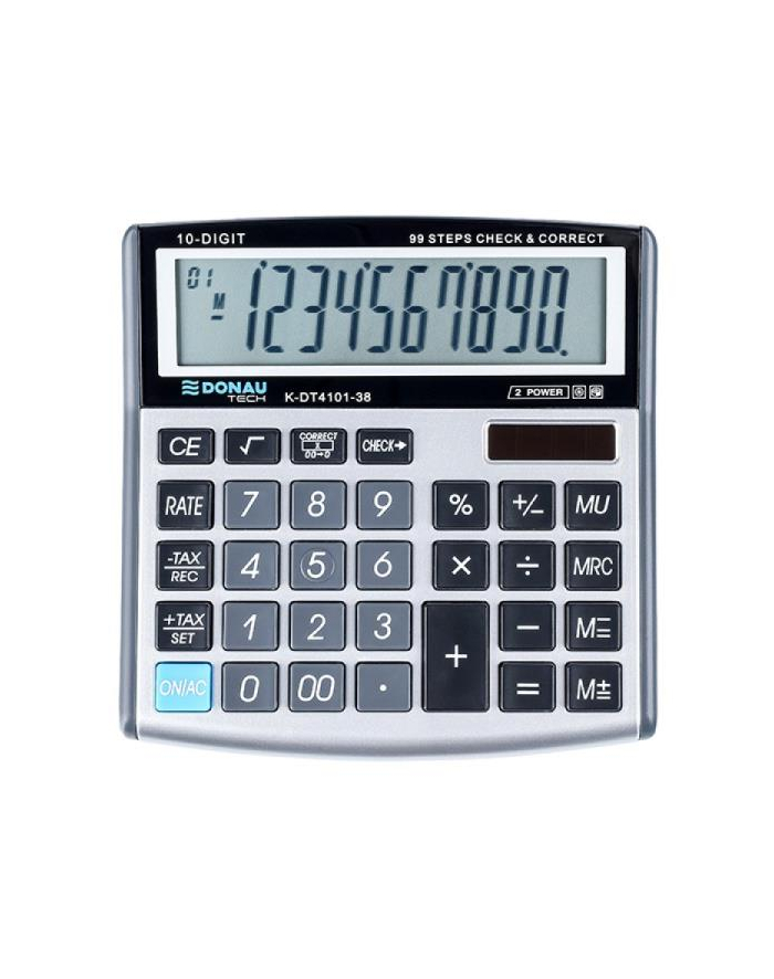 pbs connect Kalkulator Donau Tech K-DT4102 10 cyfr funkcja pierwiastka 136x134x28mm srebrny główny
