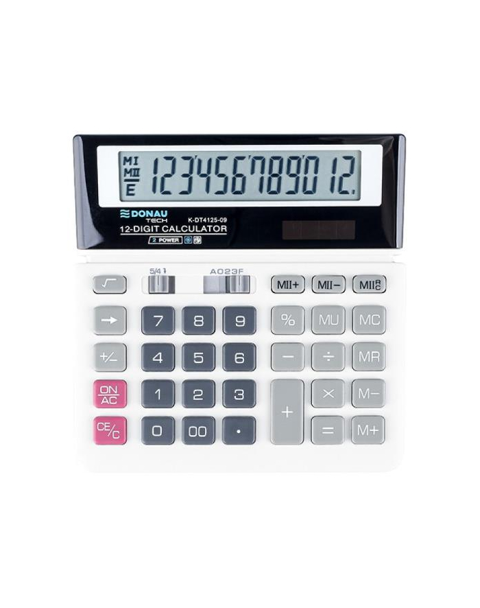 pbs connect Kalkulator Donau Tech K-DT4125 12 cyfr, funkcja pierwiastka 155x152x28mm czarny główny