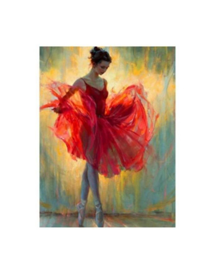 norimpex Diamentowa mozaika Baletnica w czerwonej sukience 30x40cm 7017 główny