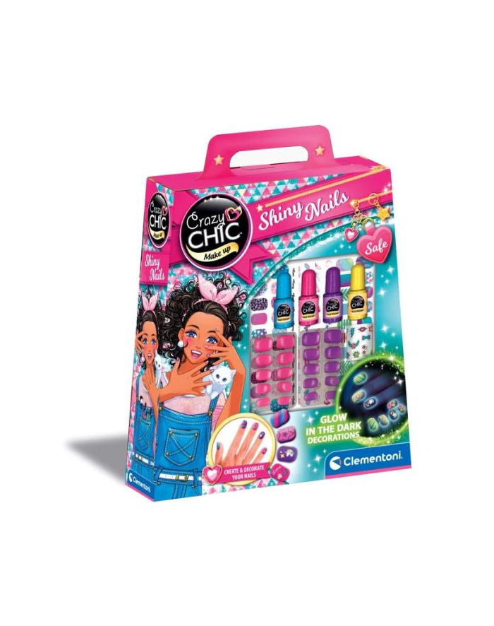 Clementoni Crazy chic. Fluo paznokcie 18113 główny