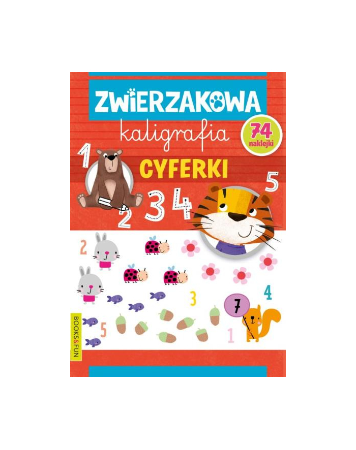 booksandfun Książeczka Zwierzakowa kaligrafia. Cyferki główny