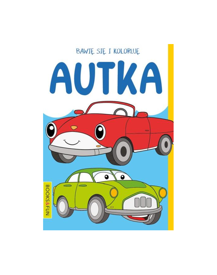 booksandfun Książeczka Bawię się i koloruję. Autka główny