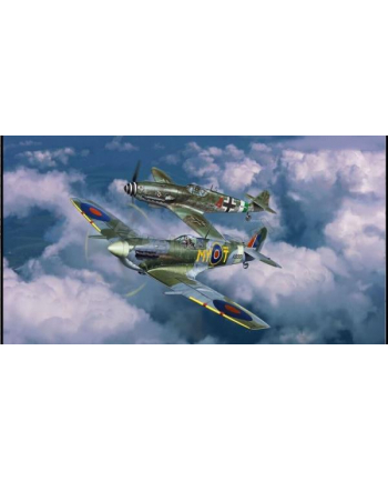 cobi Model do sklejania 1:72 63710 Messerschmitt Bf109G-10 + Spitfire Mk.V Revell