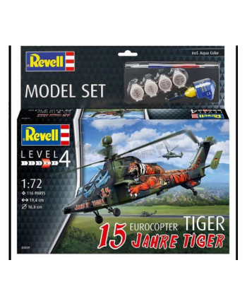 cobi Helikopter do sklejania 1:72 63839 Eurocopter Tiger '';15 Jahre Tiger''; Revell