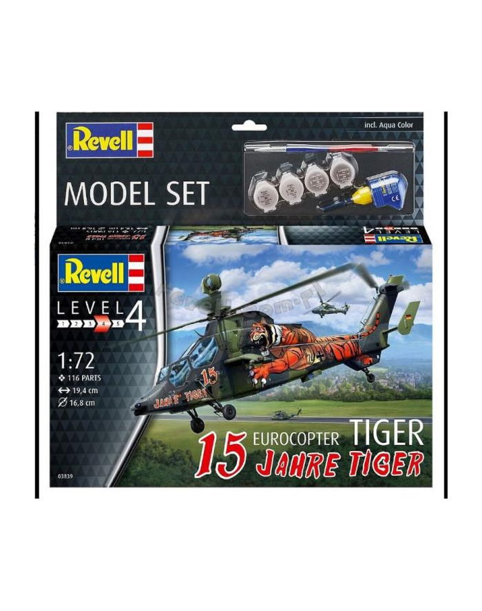 cobi Helikopter do sklejania 1:72 63839 Eurocopter Tiger '';15 Jahre Tiger''; Revell główny