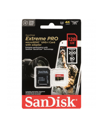 sandisk Karta Extreme Pro microSDXC 128GB 200/90 MB/s A2 V30